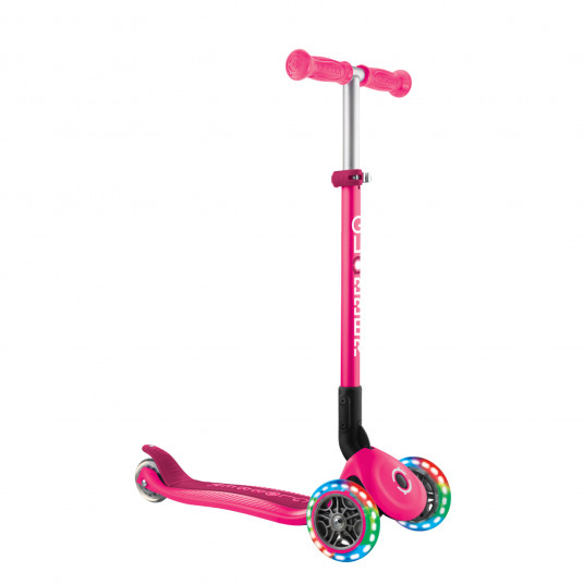 GLOBBER paspirtukas Primo Foldable Lights, rožinis, 432-110-3