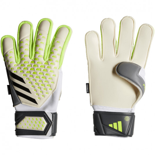 Varininko Pirštinės "Adidas Predator Match Fingersave" Baltos Ir Žalios Spalvos IA0877 - Dydis 10