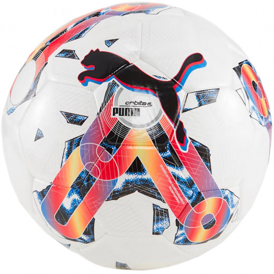 Futbolo Kamuolys " Puma Orbita 6 MS" Balta-Raudona-Mėlyna 83787 08 - Dydis 4