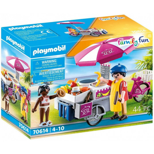 Set with figures Family Fun 70614 Mobile pancake stand