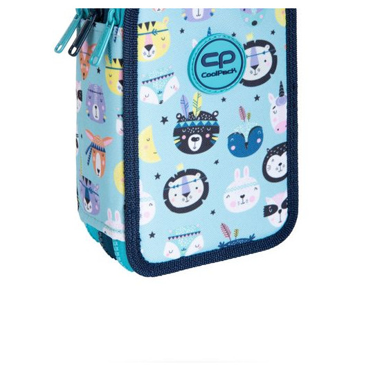Forminis trijų skyrių penalas su priedais CoolPack Jumper 3 Indian Zoo, vnt.