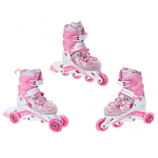 Riedučiai 3in1 Raven Princess Pink, 30-33