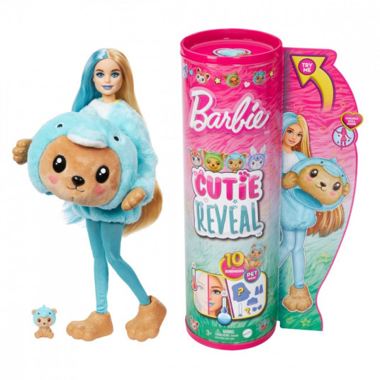 Barbie Cutie Reveal Teddy Bear doll - Dolphin