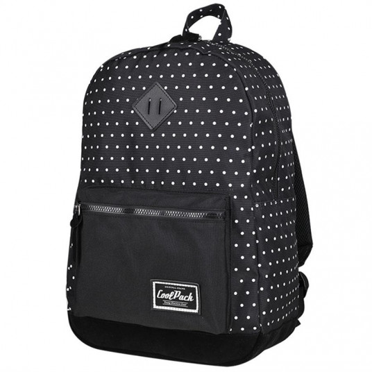 Kuprinė CoolPack Black Dots, balta/juoda