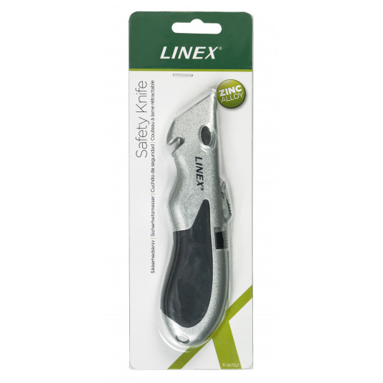 Maketavimo peilis LINEX Safety, sidabrinės sp., vnt.