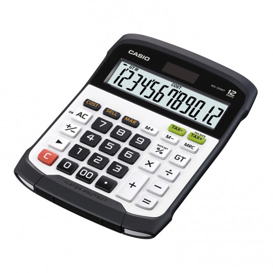 Stalinis skaičiuotuvas CASIO WD-320MT, 144.5 x 194.5 x 35.6 mm, plaunama klaviatūra, vnt.