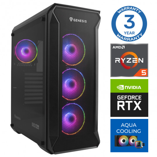  INTOP AQUA Ryzen 5 7600X 16GB DDR5 500SSD M.2 NVME RTX4070 12GB no-OS 