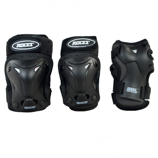 Apsaugų Rinkinys ROCES VENTILATED JUNIOR /3-PACK/ 301352 01 - Dydis S