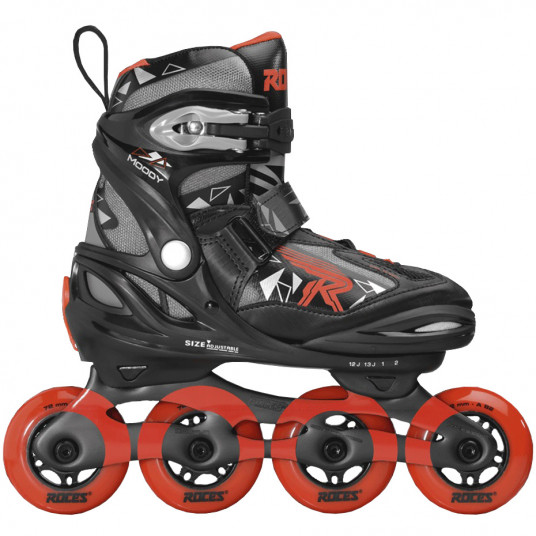 Riedučiai Roces Moody Boy Tif juodos ir raudonos spalvos 400855 02 - Dydis 36-40