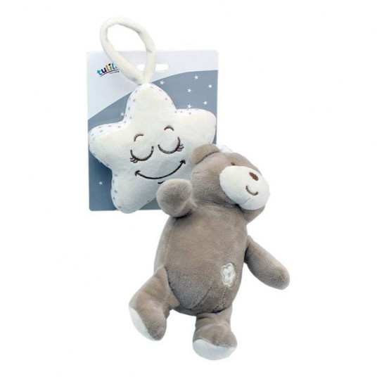 Music box Caramel teddy bear 35 cm