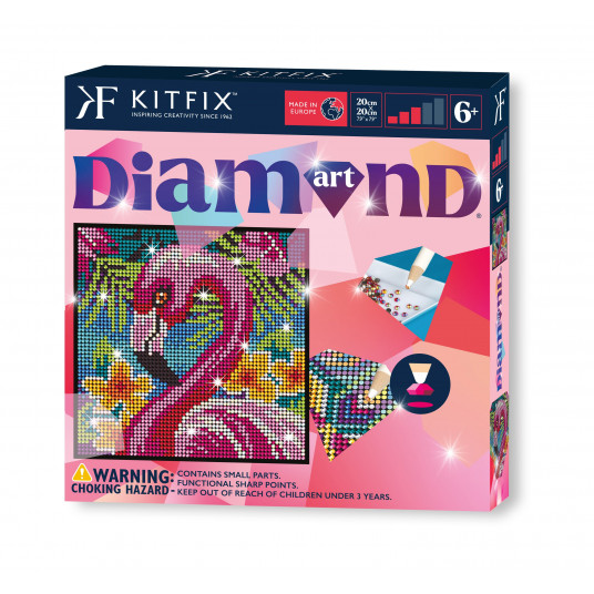 KITFIX DIY Deimančiukų menas „Flamingas“