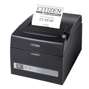 Citizen CT-S310II LAN, Dual-IF, 8 dots/mm (203 dpi), cutter, black