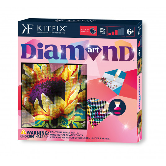 KITFIX DIY Deimančiukų menas „Saulėgrąža“