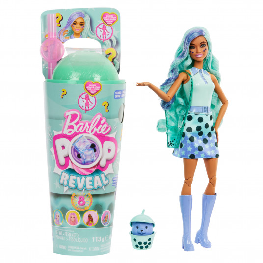 „Barbie POP Reveal“ green tea siurprizų rinkinys, burbulinės arbatos serija