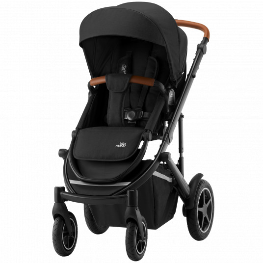 BRITAX vežimėlis SMILE III, space black/brown handle