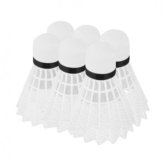 Badmintono Plunksnelės Nailoninės 6 vnt.