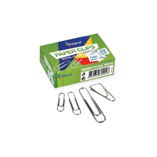 Sąvaržėlės Forpus, balto metalo, 32mm, apvalios (100)