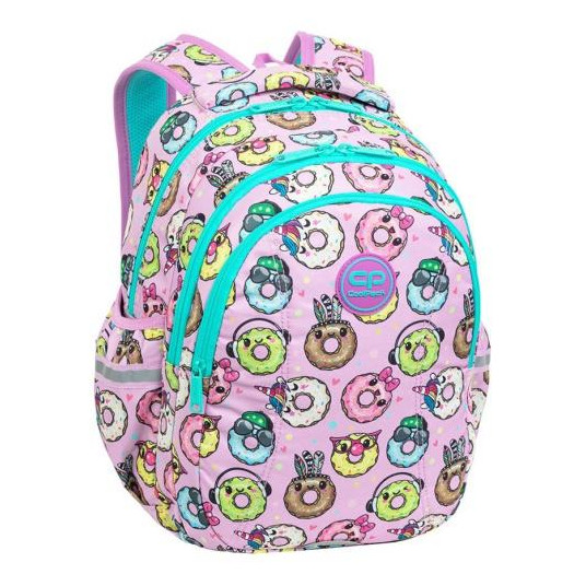 Mokyklinė kuprinė CoolPack Happy Donuts, rožinė
