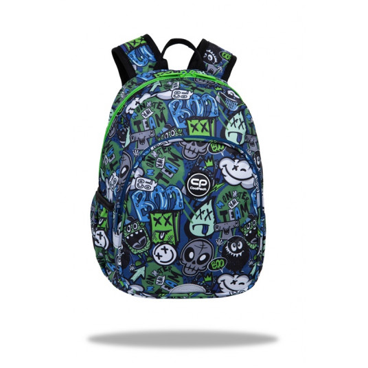 Mokyklinė kuprinė CoolPack Monster F049824, įvairių spalvų