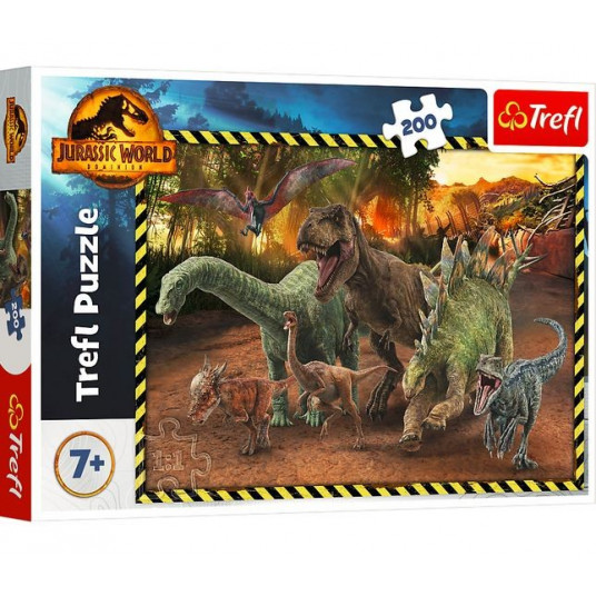 Puzzle 200 elements Dinosaurs from Jurassic Park