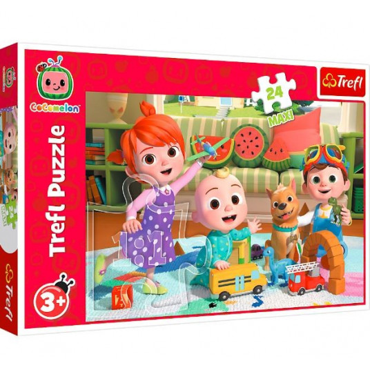 Puzzle 24 elementy Maxi Cocomelon Gotowi na przygodę