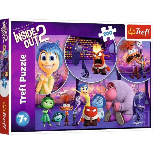 Puzzle 200 pieces Childrens emotions Inside out 2