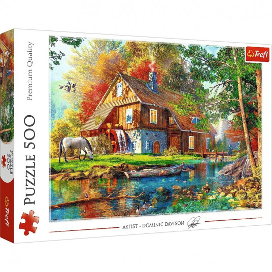 Puzzle 500 pieces Cottage by the river