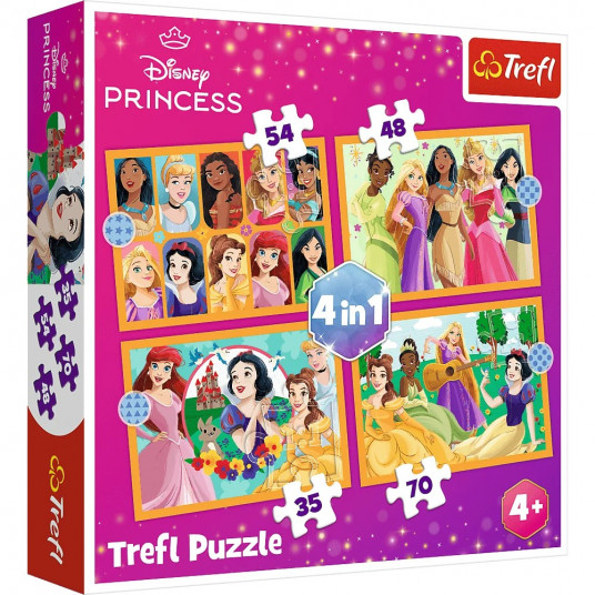 Puzzle 4in1 Disney Princess