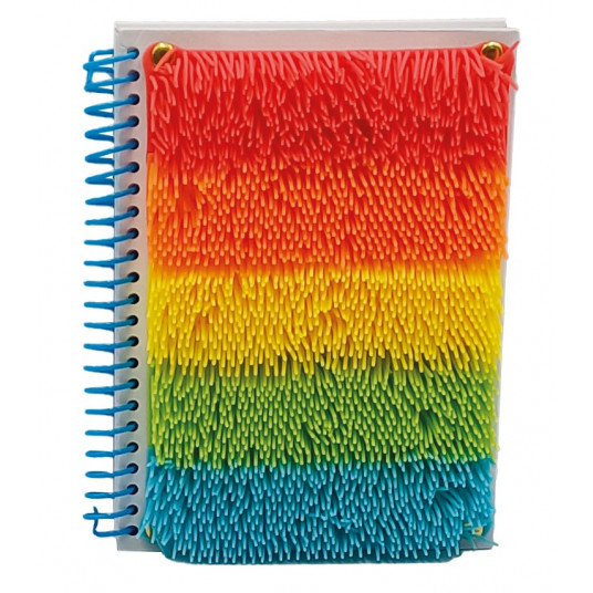 Sensory notebook with fringes multicolor