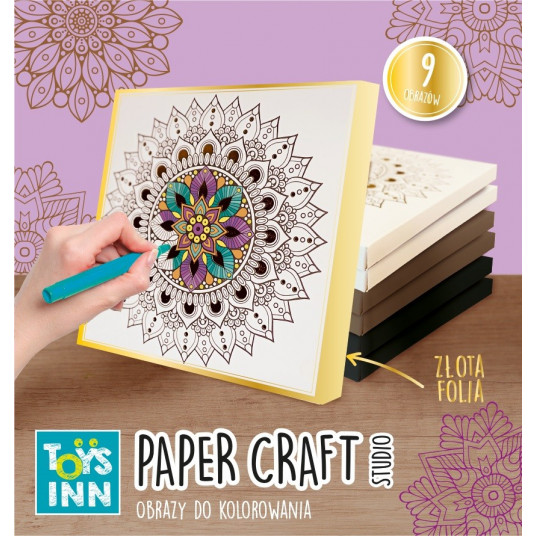 Coloring page Metallic mandala