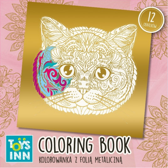 Coloring page Metallic gold silver