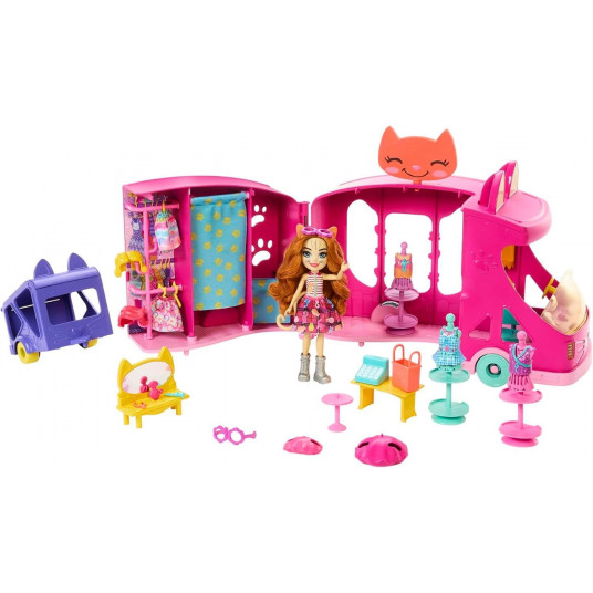 ENCHANTIMALS MOBILIOSIOS MADOS STUDIJOS RINKINYS + LĖLĖ KITTY HPB34