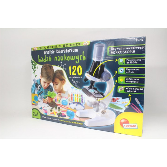 I'm a Genius Science Great Scientific Research Laboratory 120 Experiments Microscope LISCIANI p3