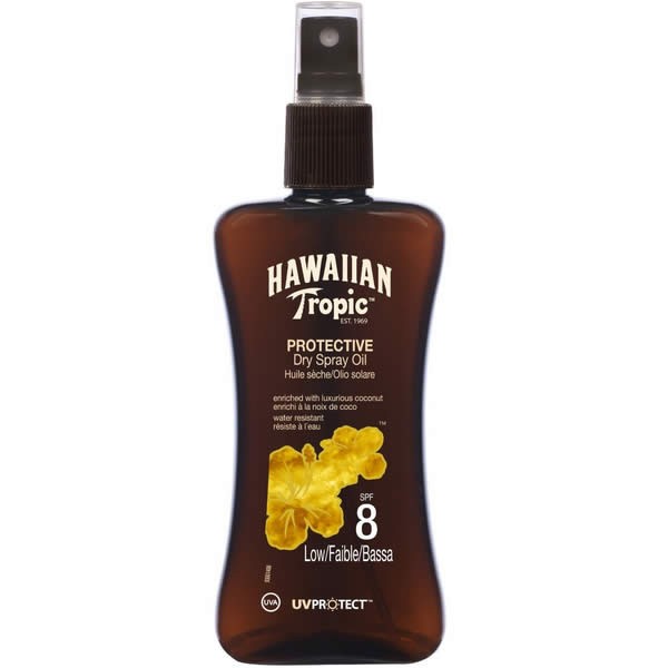 Hawaiian Tropic apsauginis sausas purškiamasis aliejus Spf8 Low 200ml