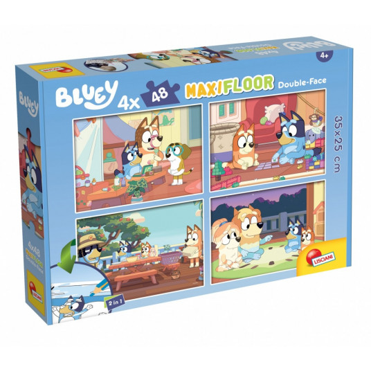 Puzzle 4 x 48 pieces Bluey maxi floor