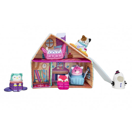Squishmallows SkiChalet cottage with mascot.45456
