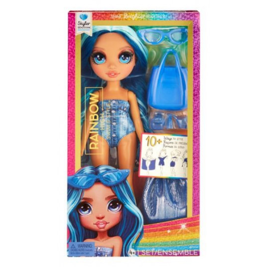 MGA Rainbow High Doll in Swim & Style Skyler Bradshaw (Blue) 507307