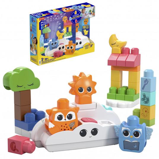 MEGA BLOKS rinkinys su naktine lempute (30 det.)