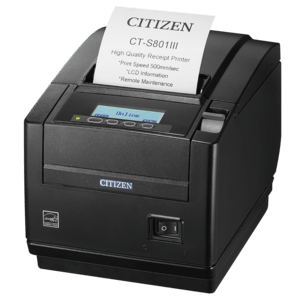 Citizen CT-S801III, 8 dots/mm (203 dpi), cutter, USB, black