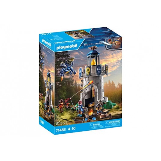 Knight's tower with smith and dragon