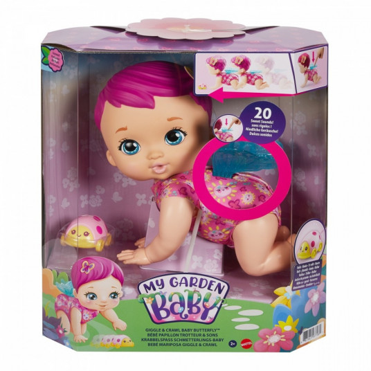 Doll My Garden Baby Butterfly Pink