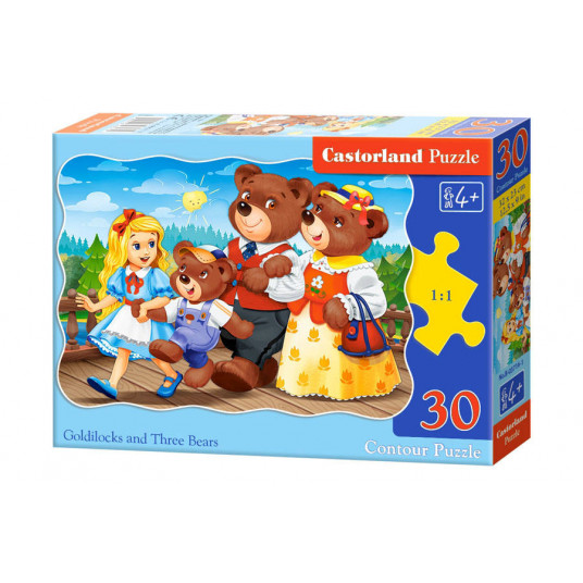 Dėlionė Castorland Goldilocks and three Bears, 30 dalių