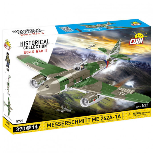 COBI 5721 Historical Collection WWII German fighter MESSERSCHMITT ME 262A-1A 390 p3 bricks