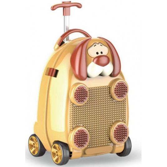 Building blocks plus travel suitcase for children Dog 3D 1091711