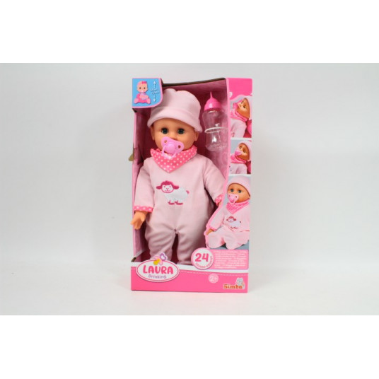 Laura 38cm with bottle 24 sounds 514-0009