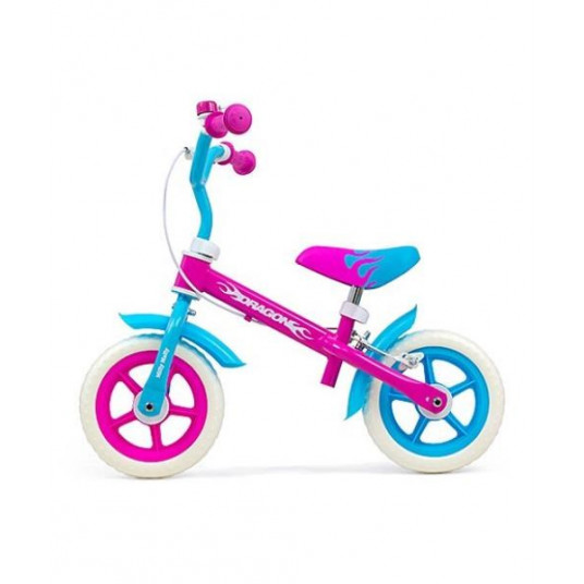 Balance bike Dragon with brake Candy pink 2653 MILLY MALLY