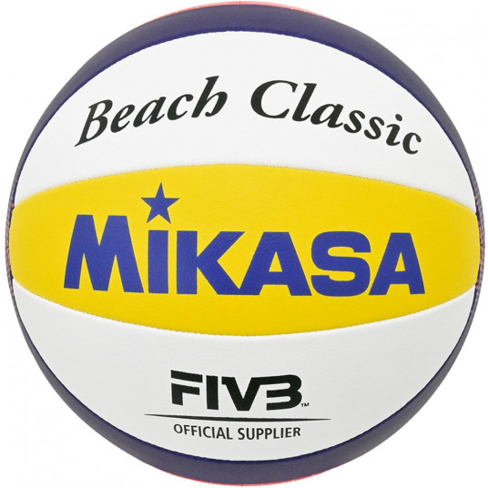 Mikasa Beach Classic Beach Volleyball white-yellow-blue BV551C-WYBR