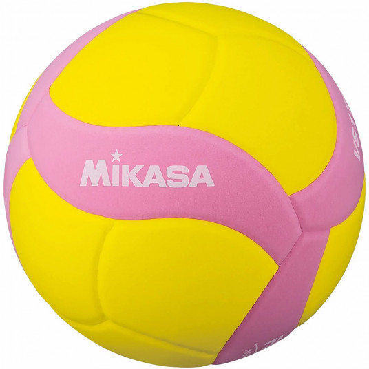 Mikasa VS160W geltonai rožinis tinklinio kamuolys 4 dydžio