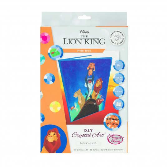 DISNEY CRYSTAL ART Užrašų knygelė „Pasididžiavimo uola“