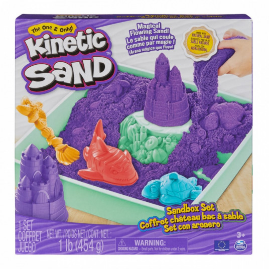 Kinetic Sand Sandbox set Purple